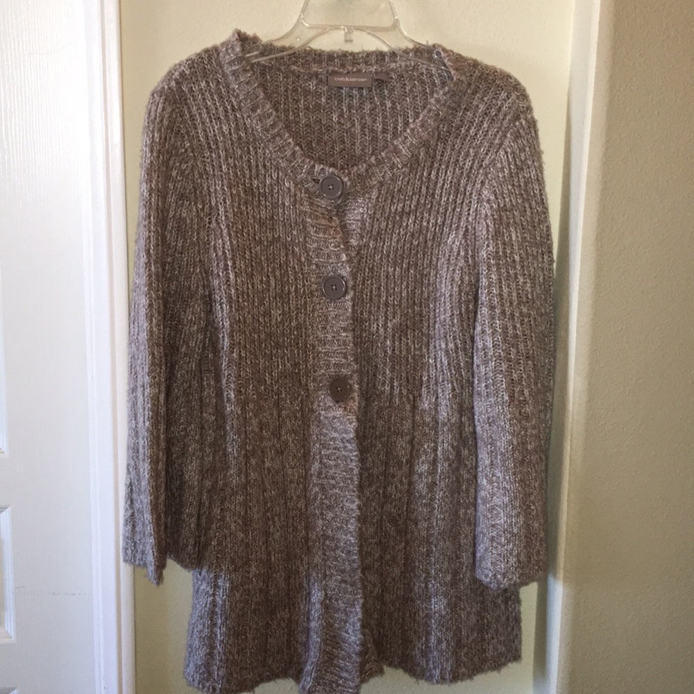 Beautiful tan croft & borrow  cardigan